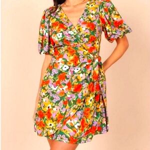 Petal and Pup flourish puff sleeve dress